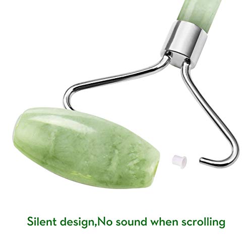 Kimkoo Jade Roller for Face-3 in 1 Kit with Facial Massager Tool,100% Real Na...