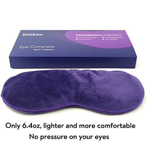 Kimkoo Moist Heat Eye Compress&Microwave Hot Eye Mask for Dry Eyes，Natural a...