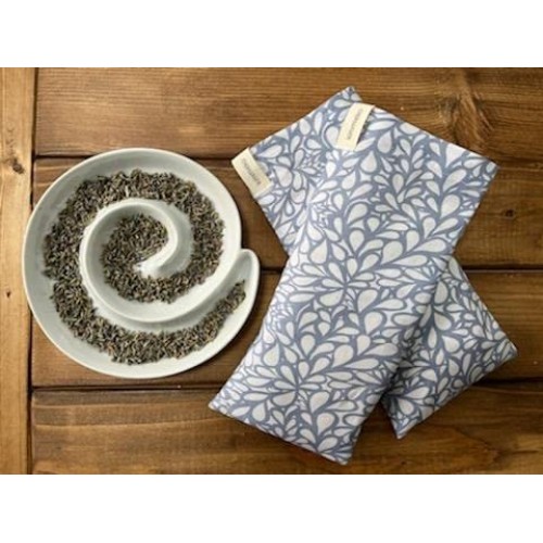 Kimmieko Weighted Eye Pillow, Washable Case with Organic Lavender and Flax Se...