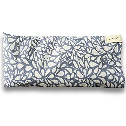 Kimmieko Weighted Eye Pillow, Washable Case with Organic Lavender and Flax Se...