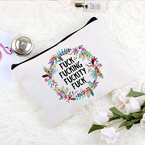 Kimoli Funny Canvas Makeup Bag | Cosmetic Bag | Cute Pouch Purse | Toiletry B...