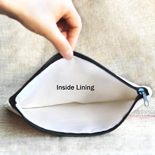 Kimoli Funny Canvas Makeup Bag | Cosmetic Bag | Cute Pouch Purse | Toiletry B...