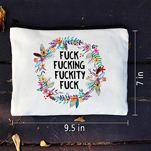 Kimoli Funny Canvas Makeup Bag | Cosmetic Bag | Cute Pouch Purse | Toiletry B...