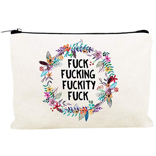 Kimoli Funny Canvas Makeup Bag | Cosmetic Bag | Cute Pouch Purse | Toiletry B...