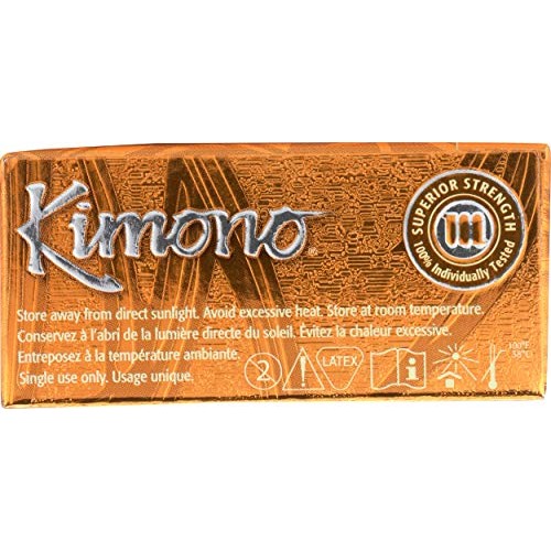 Kimono Barely There MicroThin Condoms, Ribbed and Sensi-Dots for Her Pleasure...