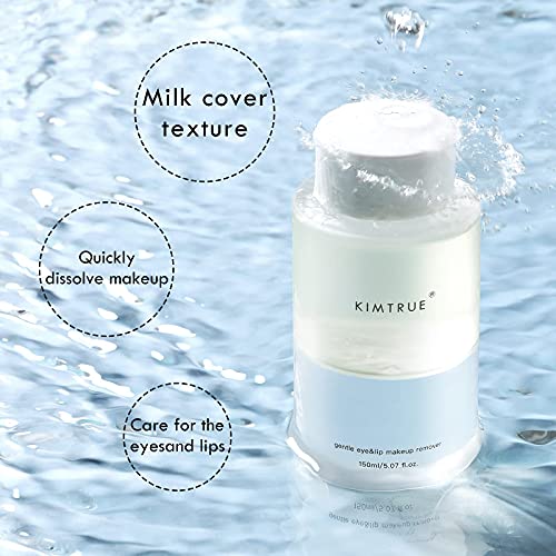 KIMTRUE Gentle Eye and Lip Makeup Remover, 2 in 1 Makeup Cleansing Oil with B...