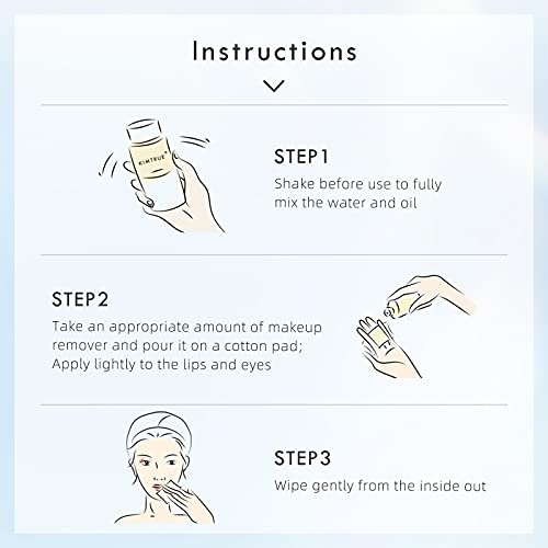 KIMTRUE Gentle Eye and Lip Makeup Remover, 2 in 1 Makeup Cleansing Oil with B...