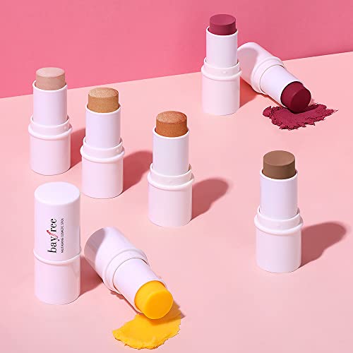 KIMUSE Multi Stick Trio Face Makeup, Cream Blush Stick for Cheeks & Lips, Con...