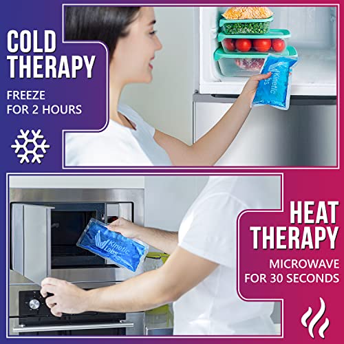 Gel Ice Packs for Injuries by Kinetic Labs (2 Pack) - Flexible Ice Pack for I...