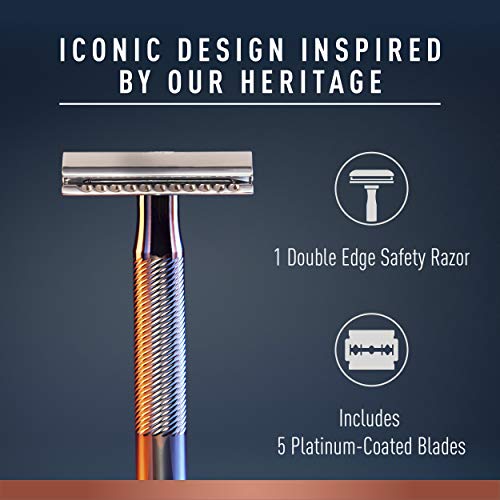 King C. Gillette Complete Men's Beard Care Gift Kit, Double Edge Safety Razor...