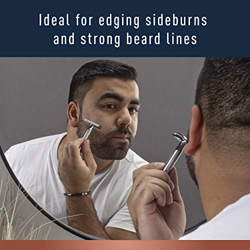 King C. Gillette Double Edge Safety Razor Blades 10 count, Stainless Steel Pl...