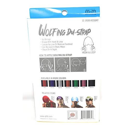 King J Wolfing Du-Strap #2030 No Strings-Snaps Stringless durag compressing c...