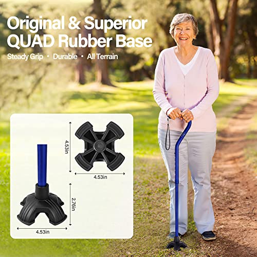 KingGear Walking Cane for Men & Women - Adjustable, Lightweight & Sturdy Offs...