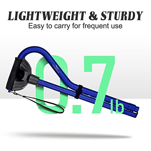 KingGear Walking Cane for Men & Women - Adjustable, Lightweight & Sturdy Offs...