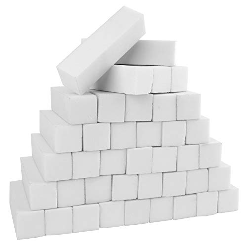 Kingrol 40 Pack Nail Buffer Blocks, 4-Way Nail Files Sanding Blocks Manicure ...