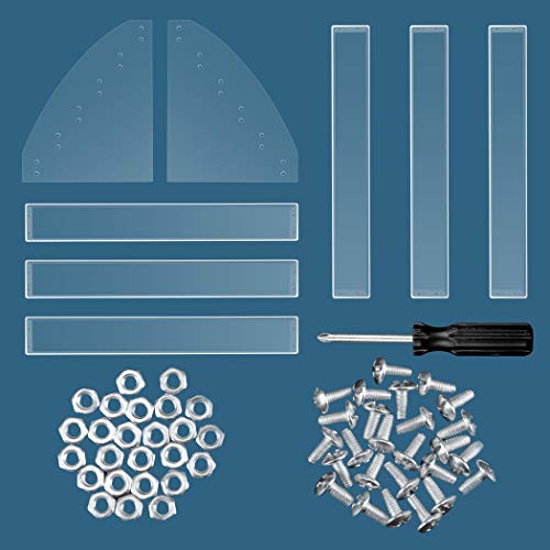 KINGROW Nail Polish Organizer 72 Bottles of 6 Layers Acrylic Display Rack Eye...