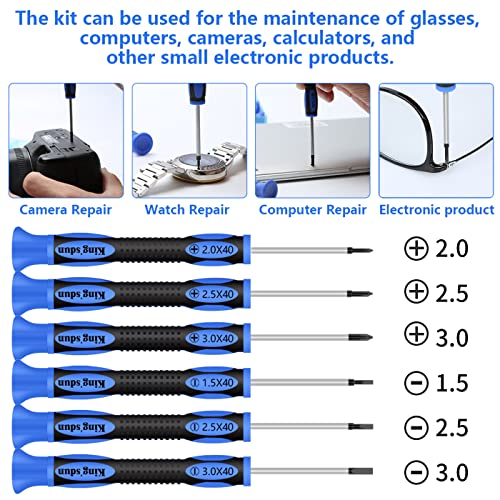 Kingsdun Eyeglass Repair Kit, Professional Glasses Precision Screwdriver Tool...