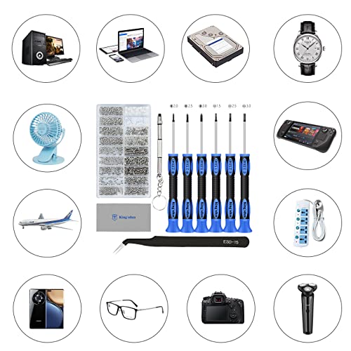 Kingsdun Eyeglass Repair Kit, Professional Glasses Precision Screwdriver Tool...
