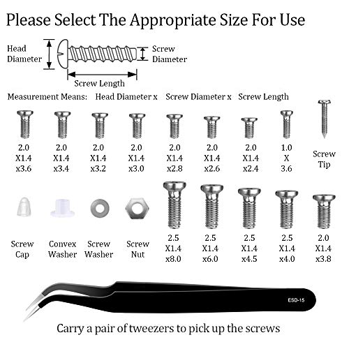 Upgraded Precision Screwdriver Set, Eyeglass Repair Kit with Glasses Screws, ...