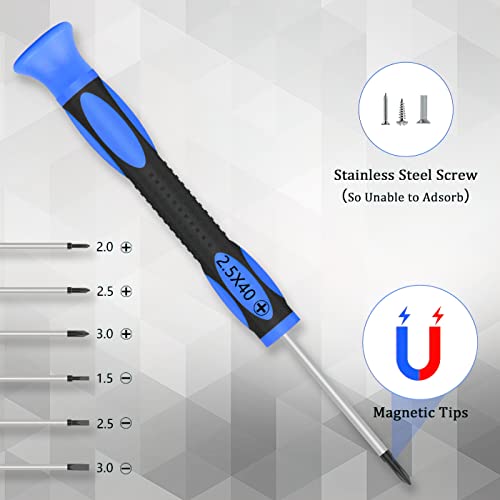 Upgraded Precision Screwdriver Set, Eyeglass Repair Kit with Glasses Screws, ...