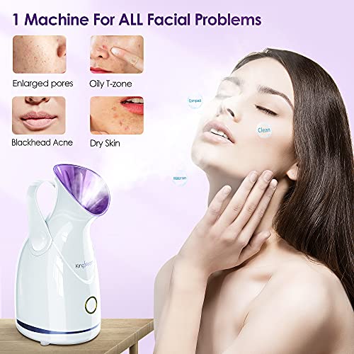 Nano Ionic Facial Steamer, Professional Facial Steamer for Deep Cleaning - Ki...