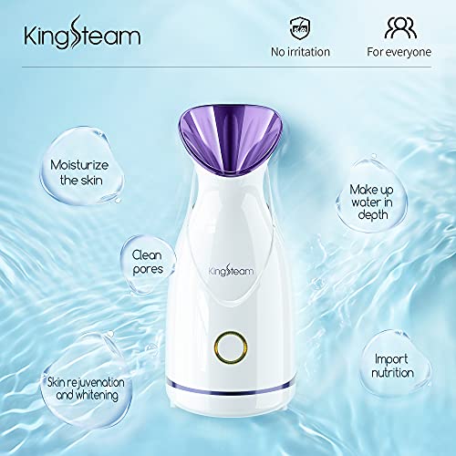 Nano Ionic Facial Steamer, Professional Facial Steamer for Deep Cleaning - Ki...