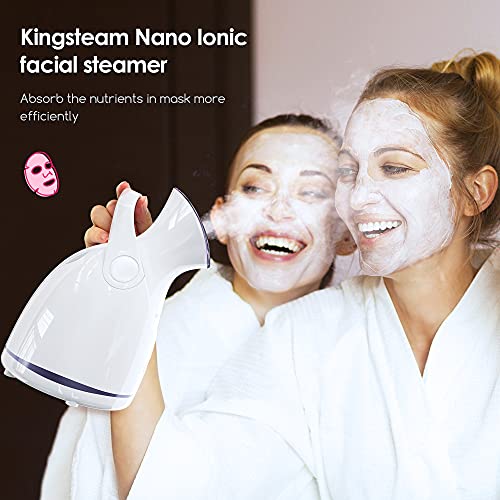 Nano Ionic Facial Steamer, Professional Facial Steamer for Deep Cleaning - Ki...