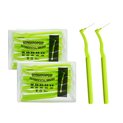 32 Count Interdental Brush Cleaners Dental Brushes Toothpick Tooth Flossing H...