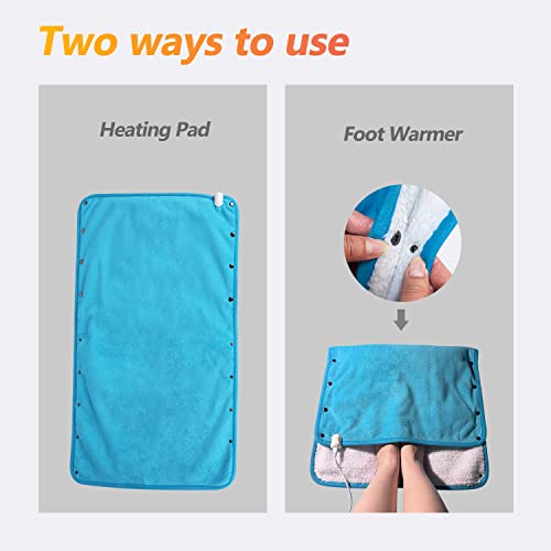 Kingvilla Electric Heating Pad or Foot Warmer for Moist & Dry Therapy - Extra...
