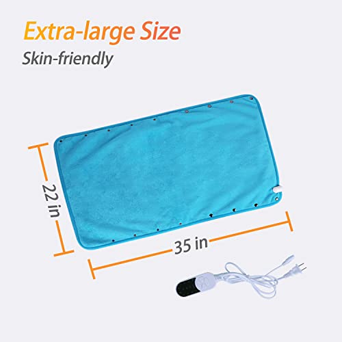 Kingvilla Electric Heating Pad or Foot Warmer for Moist & Dry Therapy - Extra...