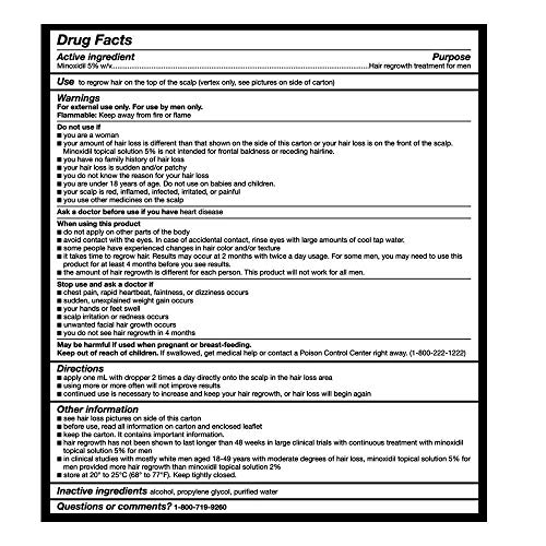 6 Months Kirkland Minoxidil 5% Extra Strength Hair Loss Regrowth Treatment Me...