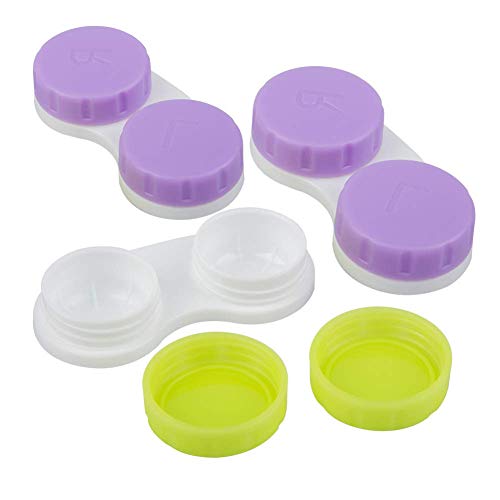 KISEER 36 Pack Colorful Cute Contact Lens Case Bulk Box Holder Container Soak...