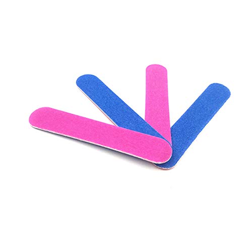 KISEER Mini Nail Files Bulk, 100 Pcs Disposable Double Sided Emery Boards Tra...