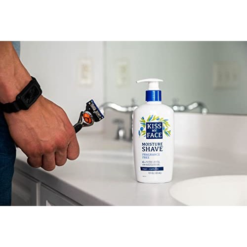 Kiss My Face Fragrance Free Moisture Shave, 11 Fl Oz