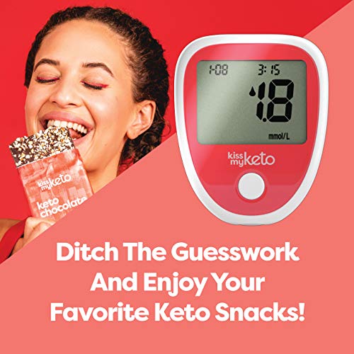 Kiss My Keto Blood Meter Kit for Ketosis Testing — 1 x Keto Meter (Pre-Calibr...