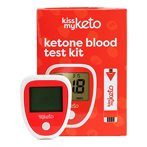 Kiss My Keto Blood Meter Kit for Ketosis Testing — 1 x Keto Meter (Pre-Calibr...