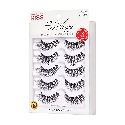 KISS Products So Wispy Lashes, 5 Pair (Package May Vary)