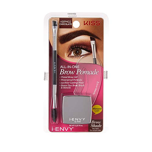 iEnvy by KISS All-In-One Brow Pomade Chocolate KBPM02 Waterproof Long Lasting...