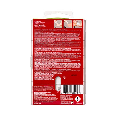 KISS 100 Acrylic Plain Full-Cover Nails (1 PACK, Active Long Square)