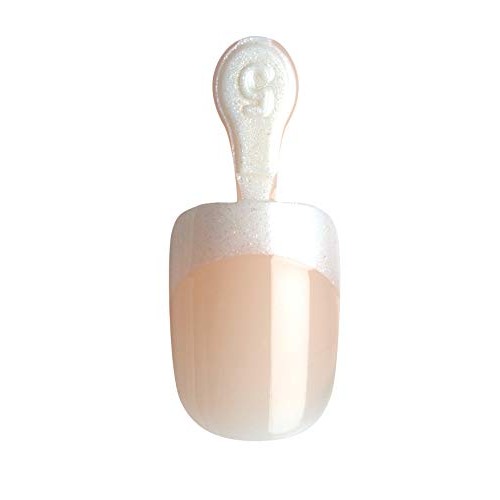 KISS Everlasting French Nail Kit Pearl Real Short Length EF09 (1 PACK)