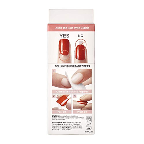 KISS imPRESS Press-On Manicure, Nail Kit, PureFit Technology, Short Press-On ...
