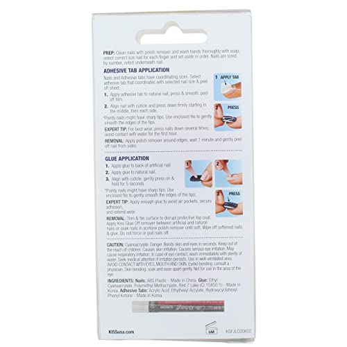 Kiss Jelly Fantasy 28 Count Rosey Long Length (Pack of 6)