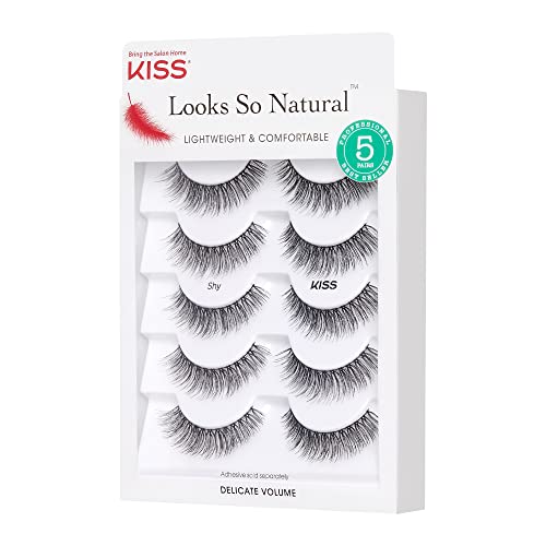 KISS Looks So Natural False Eyelashes Multipack, Lightweight & Comfortable, N...