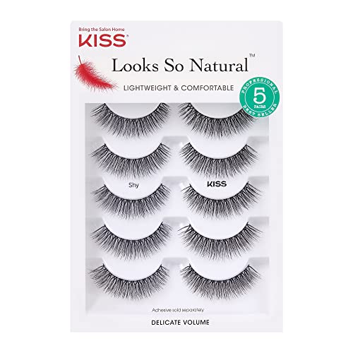 KISS Looks So Natural False Eyelashes Multipack, Lightweight & Comfortable, N...