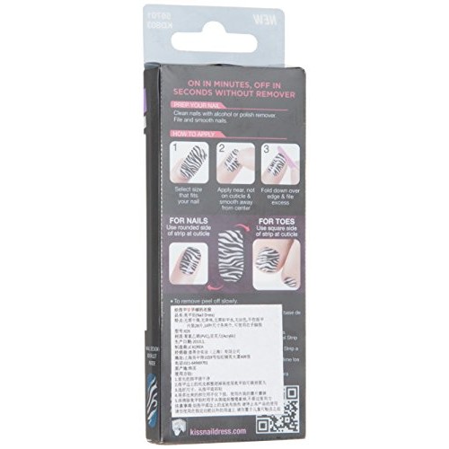 Kiss Nail Dress "Camisole" Fashion Strips for Nails and Toes