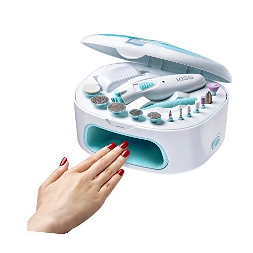 KISS Power File X Nail Dryer, All-In-One Nail Care Kit (2464N)