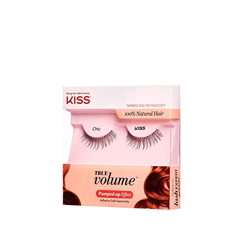 KISS True Volume Multi-Layered False Eyelashes with Tapered End Technology, 1...