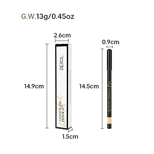 KISSIO Concealer Pencil,Under Eye Concealer,Cover Acne and Freckles,Brightene...