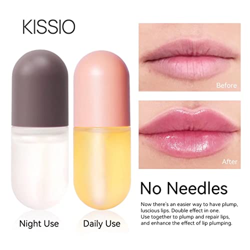 KISSIO Lip Plumper Set,Natural Lip Plumper,Lip Care, Lip Plumper Gloss,Lip Mo...