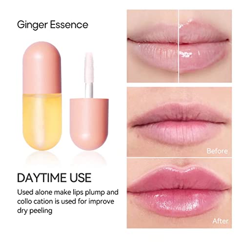 KISSIO Lip Plumper Set,Natural Lip Plumper,Lip Care, Lip Plumper Gloss,Lip Mo...